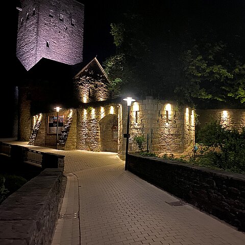 Burg Blankenstein bei Nacht Burg Blankenstein bei Nacht