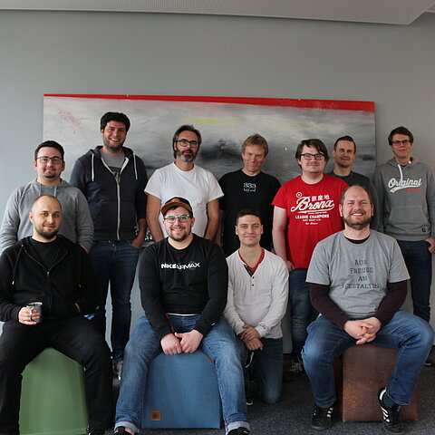 Alle Entwickler zusammen auf dem VISUS Codefest 2019 Alle Entwickler zusammen auf dem VISUS Codefest 2019